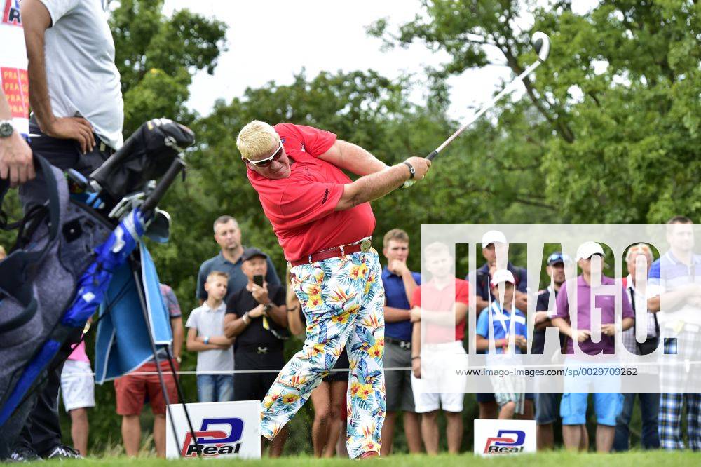 - SPORT US golf player John Daly plays his ball during the D+D REAL Czech Masters tournament within the European Tour in Vysoky Ujezd, Czech Republic, on August 31, 2017. (CTKxPhoto RomanxVondrous) CTKPhotoP201708310834001 vnd 2