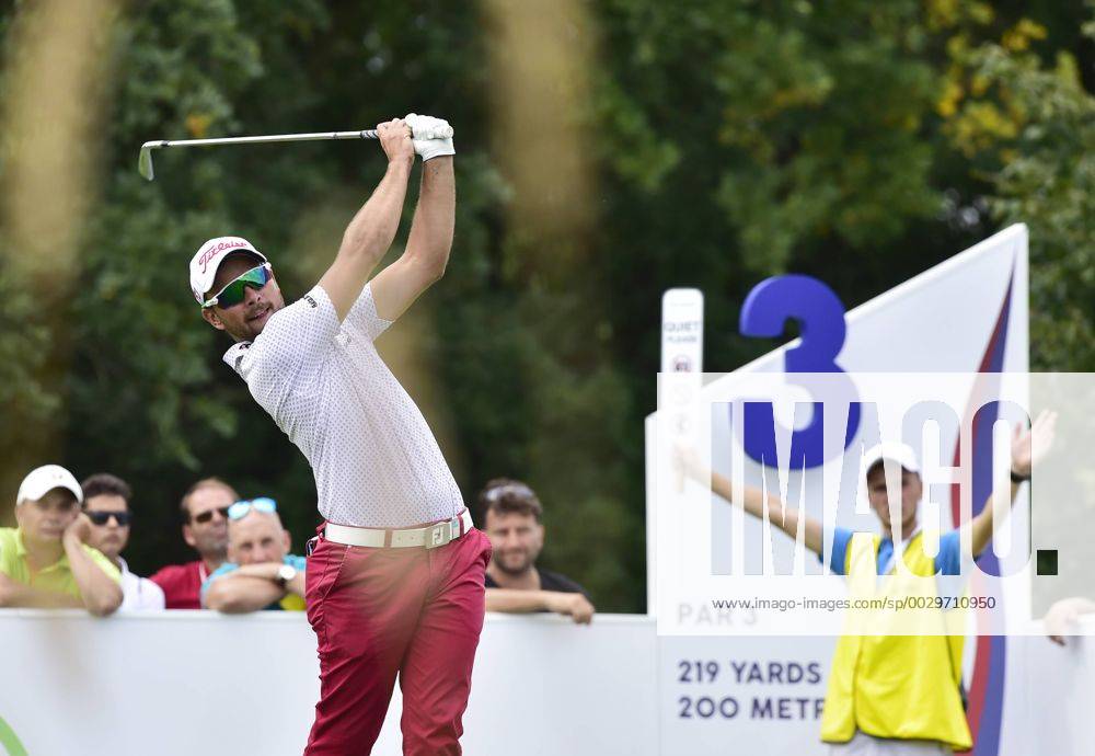 Czech golf player Filip Mruzek plays his ball during the Czech Masters European Tour tournament in Vysoky Ujezd near Prague, Czech Republic, August 31, 2017. (CTKxPhoto RomanxVondrous) CTKPhotoP201708310965201 vnd 17