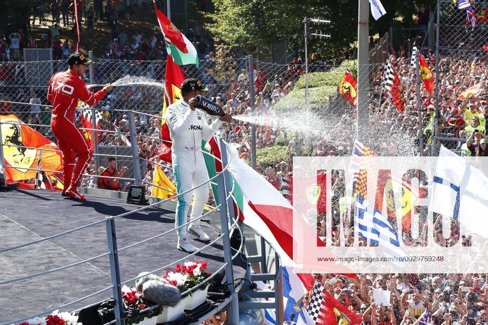 Motorsports: FIA Formula One World Championship WM Weltmeisterschaft 2017, Grand Prix of Italy, 44 Lewis Hamilton (GBR, Mercedes AMG Petronas F1 Team), 5 Sebastian Vettel (GER, Scuderia Ferrari), Monza Italy ZWEIx