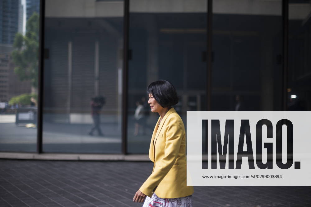 Newly elected Mayor Olivia Chow, makes her way towards a press conference outside Toronto City Hall, on Wednesday, July 12, 2023. Toronto CANADA - ZUMAc35_ 20230712_zaf_c35_085