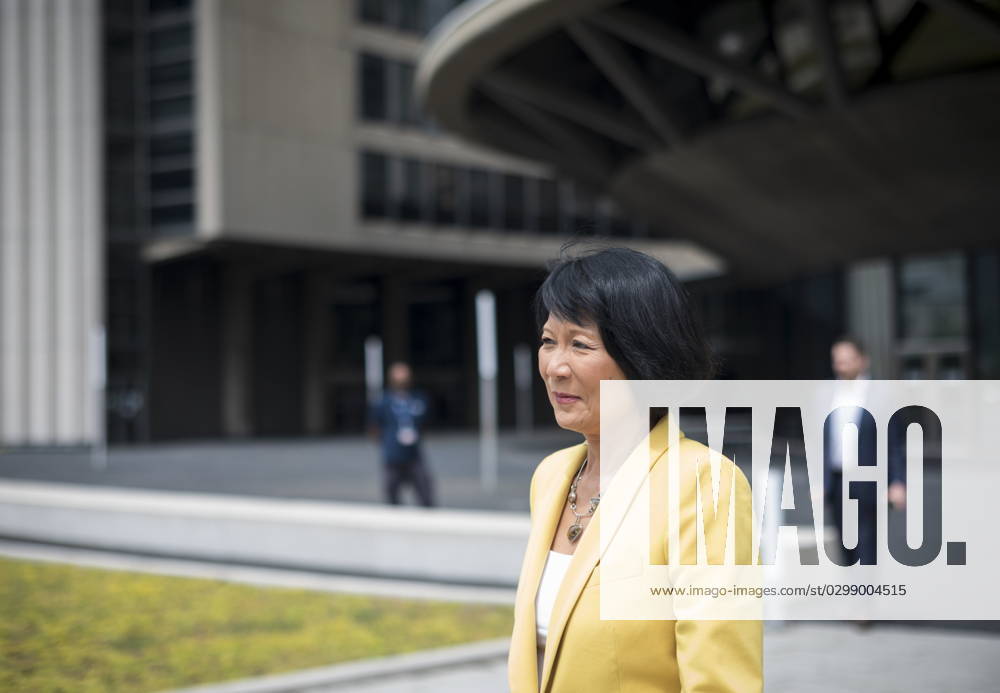 Newly elected Mayor Olivia Chow, makes her way towards a press conference outside Toronto City Hall, on Wednesday, July 12, 2023. Toronto CANADA - ZUMAc35_ 20230712_zaf_c35_088