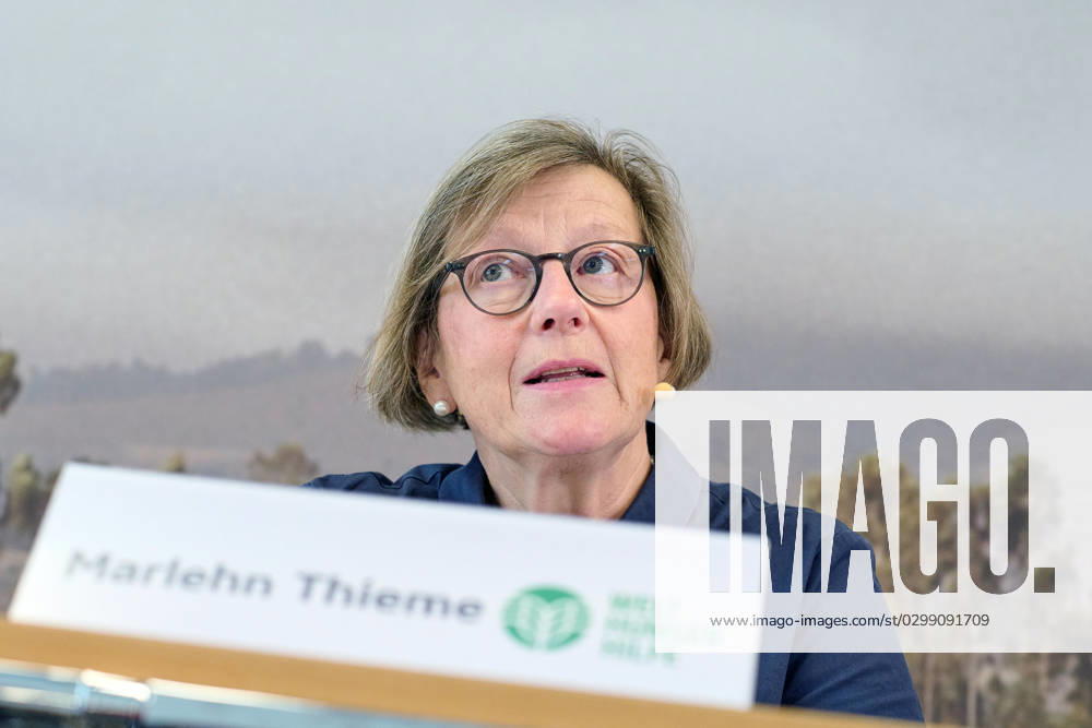 Welthungerhilfe presents its annual report 2022 on 13 07 2023 in Berlin The increased food prices due to the war in Ukraine lead to more hunger in the world Many people can no longer afford basic foodstuffs, warns Welthungerhilfe In the picture Marlehn Thieme, President Welthungerhilfe See epd news of 13 07 2023