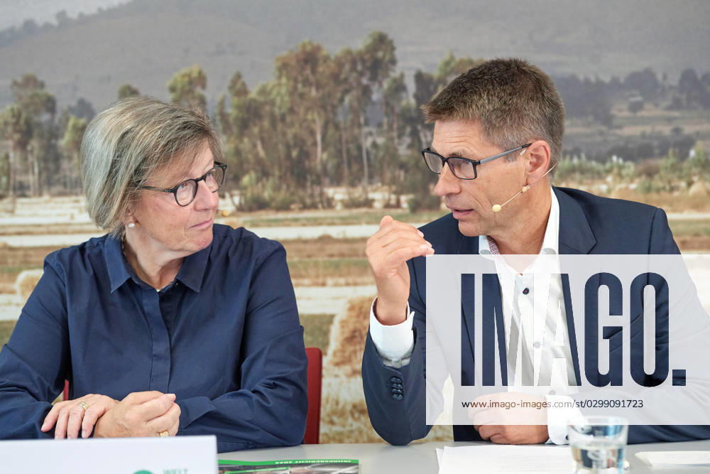 Welthungerhilfe presents its annual report 2022 on 13 07 2023 in Berlin The increased food prices due to the war in Ukraine lead to more hunger in the world Many people can no longer afford basic food, warns Welthungerhilfe In the picture Marlehn Thieme, President of Welthungerhilfe li Mathias Mog