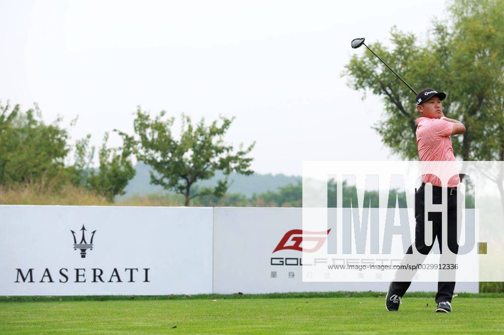 Taihei Sato of Japan in action during the second round of The Beijing Classic (Golf) as part of China Tour at Beijing Topwin Golf Country Club on September 15, 2017 in Beijing, China.