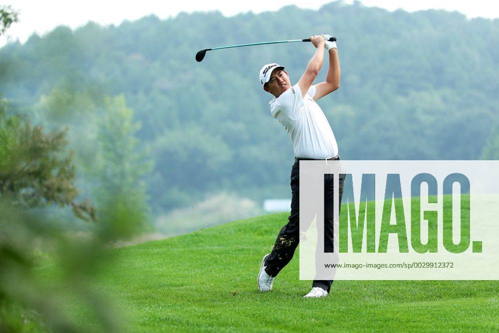 Kevin Lee of the United States in action during the second round of The Beijing Classic (Golf) as part of China Tour at Beijing Topwin Golf Country Club on September 15, 2017 in Beijing, China.