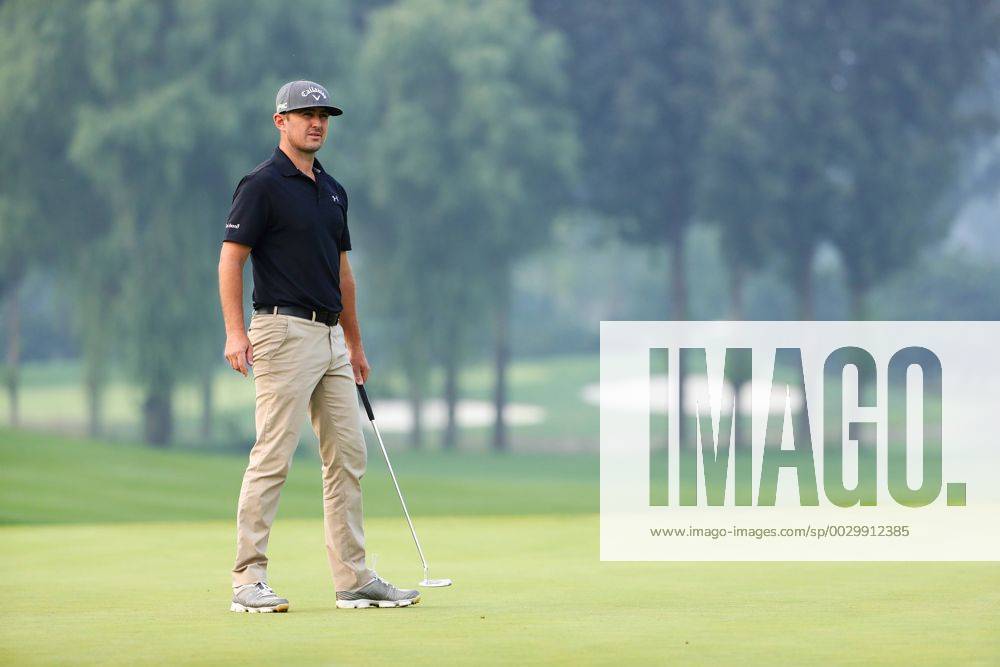 Maxwell Mccardle of Australia in action during the second round of The Beijing Classic (Golf) as part of China Tour at Beijing Topwin Golf Country Club on September 15, 2017 in Beijing, China.