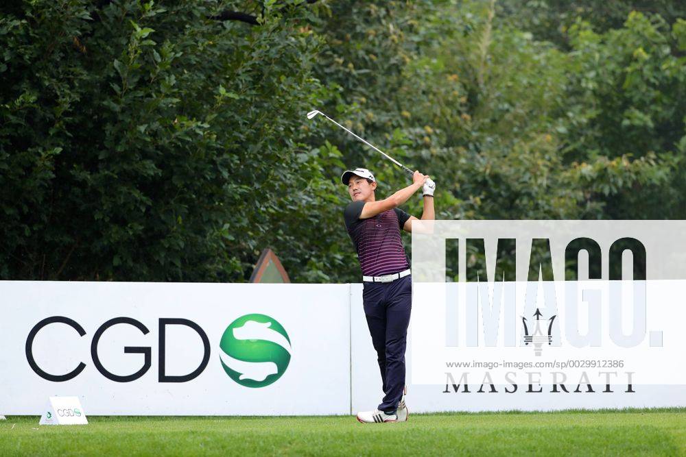 Seungyun Lee of South Korea in action during the second round of The Beijing Classic (Golf) as part of China Tour at Beijing Topwin Golf Country Club on September 15, 2017 in Beijing, China.