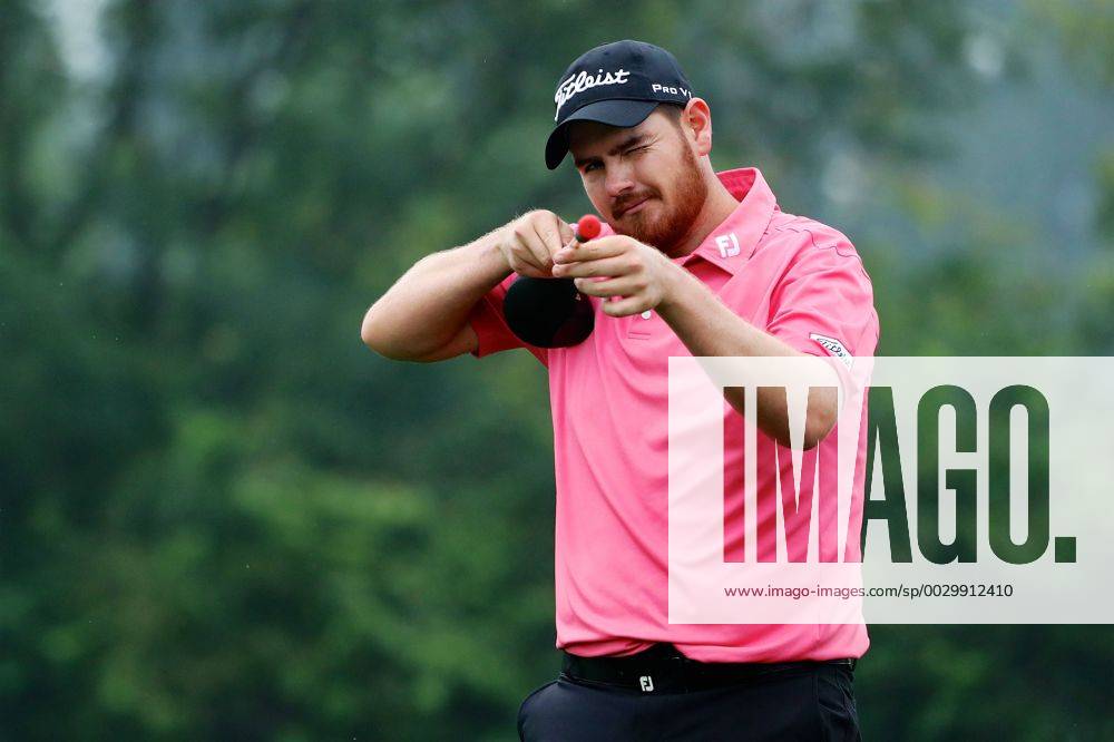 Deyen Lawson of Australia in action during the second round of The Beijing Classic (Golf) as part of China Tour at Beijing Topwin Golf Country Club on September 15, 2017 in Beijing, China.