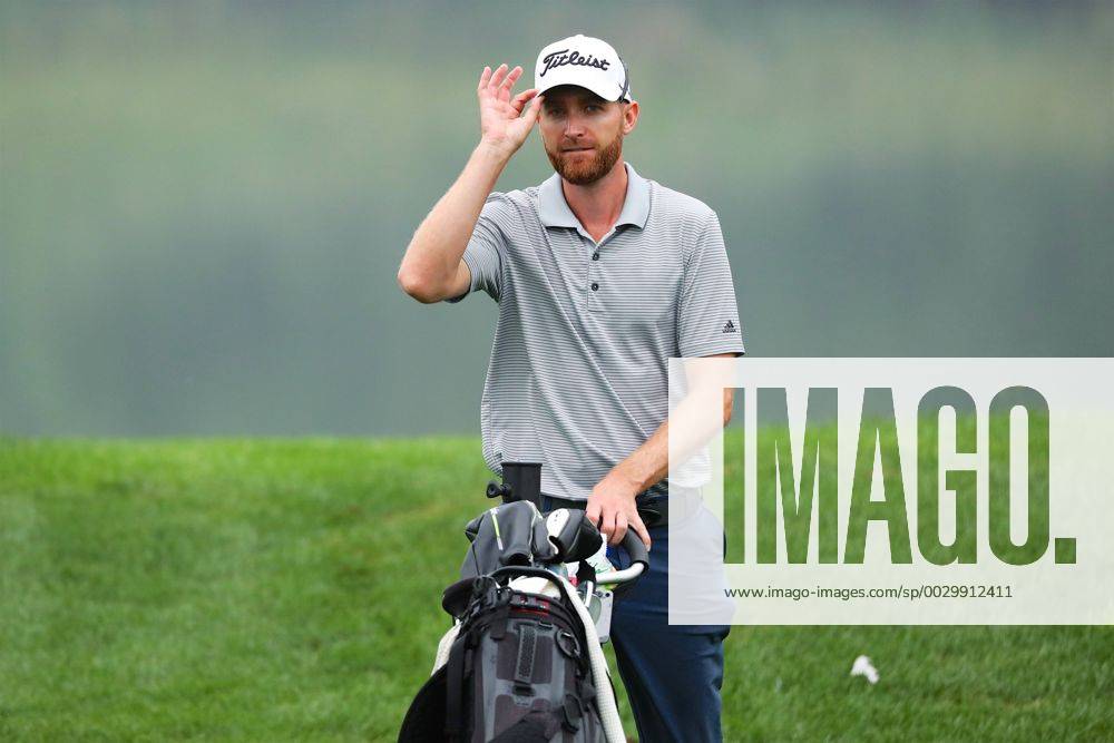 Garrett Sapp of the United States in action during the second round of The Beijing Classic (Golf) as part of China Tour at Beijing Topwin Golf Country Club on September 15, 2017 in Beijing, China.