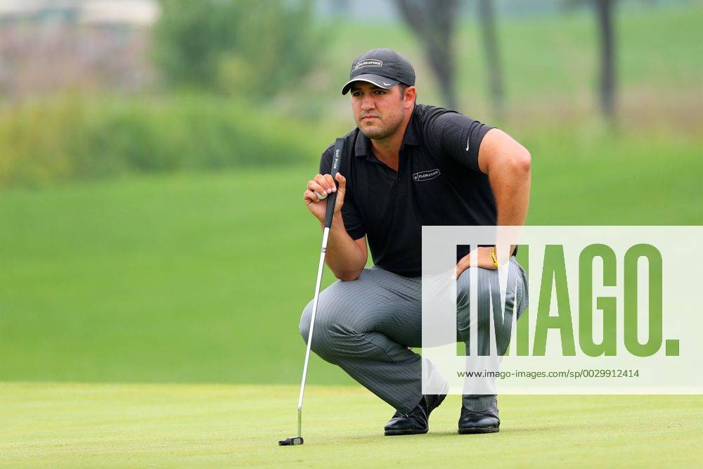 Joseph Gunerman of the United States in action during the second round of The Beijing Classic (Golf) as part of China Tour at Beijing Topwin Golf Country Club on September 15, 2017 in Beijing, China.