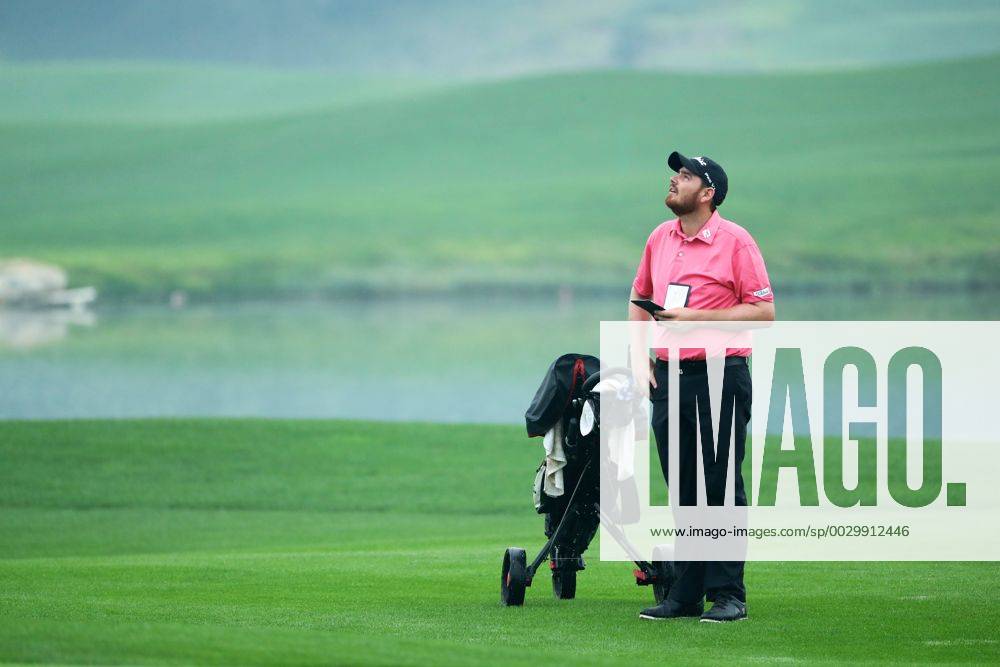 Deyen Lawson of Australia in action during the second round of The Beijing Classic (Golf) as part of China Tour at Beijing Topwin Golf Country Club on September 15, 2017 in Beijing, China.