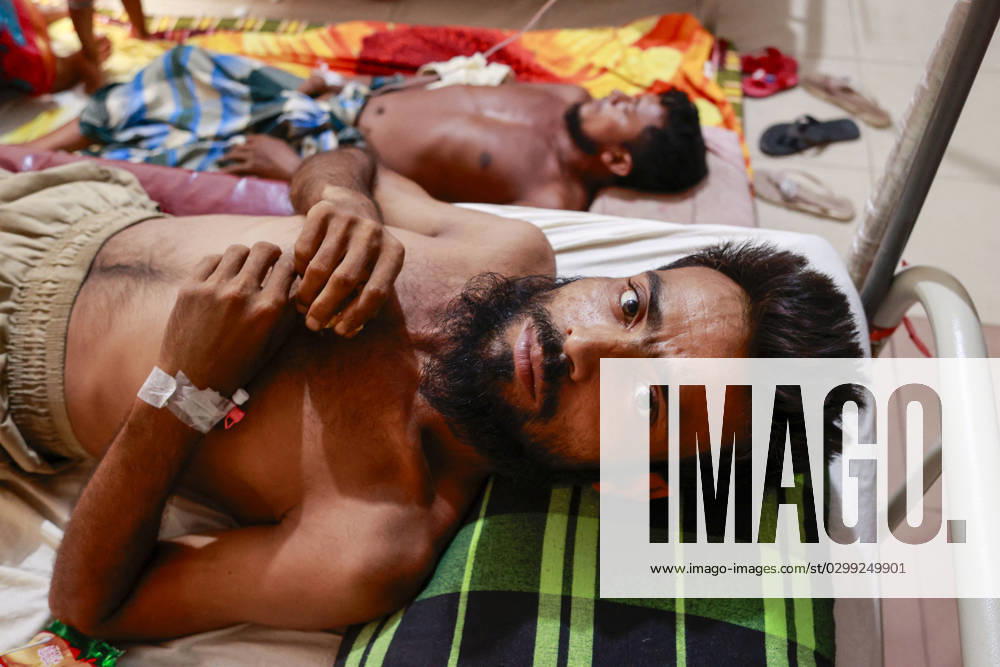 Bangladesh Confronts Surge In Dengue Cases - Dhaka People suffer from dengue fever receive medical treatment at a Hospital, in Dhaka, Bangladesh, July 14, 2023. . Dengue infection has increased five times since 1 January to 31 May this year in Bangladesh. Children aged less than 15 years suffer from dengue fever the most. Dengue infection rates are usually high during monsoon and in the slum areas. Four variations of this virus have been identified. If infected with more than one variation or for the second time, severity of the infection is way more intense. Since many children are being diagnosed with dengue for the second or third time now, the situation is getting complicated. Meanwhile, many children with dengue infection are being adm