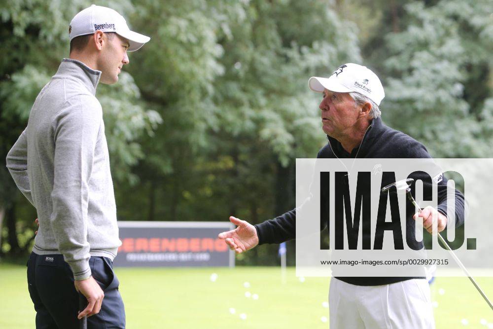The German Major Winner and best German Golfers Martin Kaymer ger with the 81 year old 9 times Major Winner Gary Player the Golf tournament in Frankfurt Golf Club Host is The Private bank Berenberg Frankfurt at Main