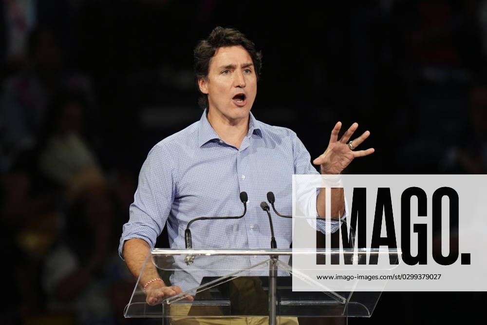 Prime Minister Justin Trudeau speaks during the opening ceremony of the North American Indigenous Games 2023 in Halifax, Sunday, July 16, 2023. Halifax Canada - ZUMAc35_ 20230716_zaf_c35_102