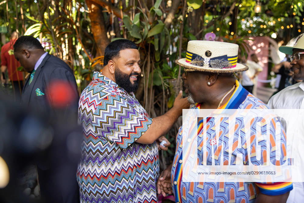 Celebrities At We The Best Foundation Golf Classic VIP Reception. Featuring: DJ Khaled & Cedric The Entertainer Where: Miami, Florida, United States When: 19 Jul 2023 Credit: Seth Browarnik startraksphoto.com