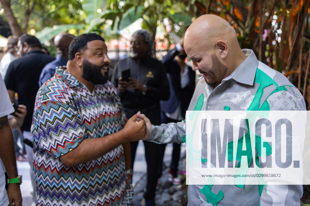 Celebrities At We The Best Foundation Golf Classic VIP Reception. Featuring: DJ Khaled & Fat Joe Where: Miami, Florida, United States When: 19 Jul 2023 Credit: Seth Browarnik startraksphoto.com