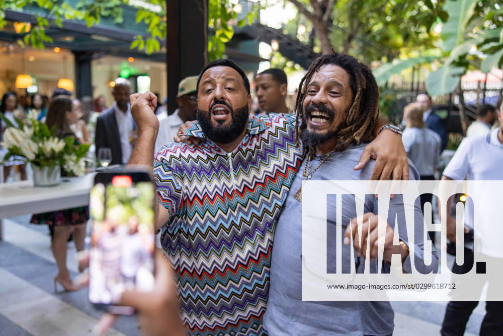 Celebrities At We The Best Foundation Golf Classic VIP Reception. Featuring: DJ Khaled & Rohan Marley Where: Miami, Florida, United States When: 19 Jul 2023 Credit: Seth Browarnik startraksphoto.com