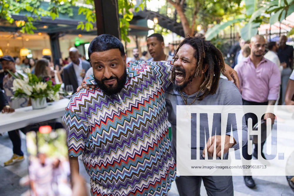 Celebrities At We The Best Foundation Golf Classic VIP Reception. Featuring: DJ Khaled & Rohan Marley Where: Miami, Florida, United States When: 19 Jul 2023 Credit: Seth Browarnik startraksphoto.com