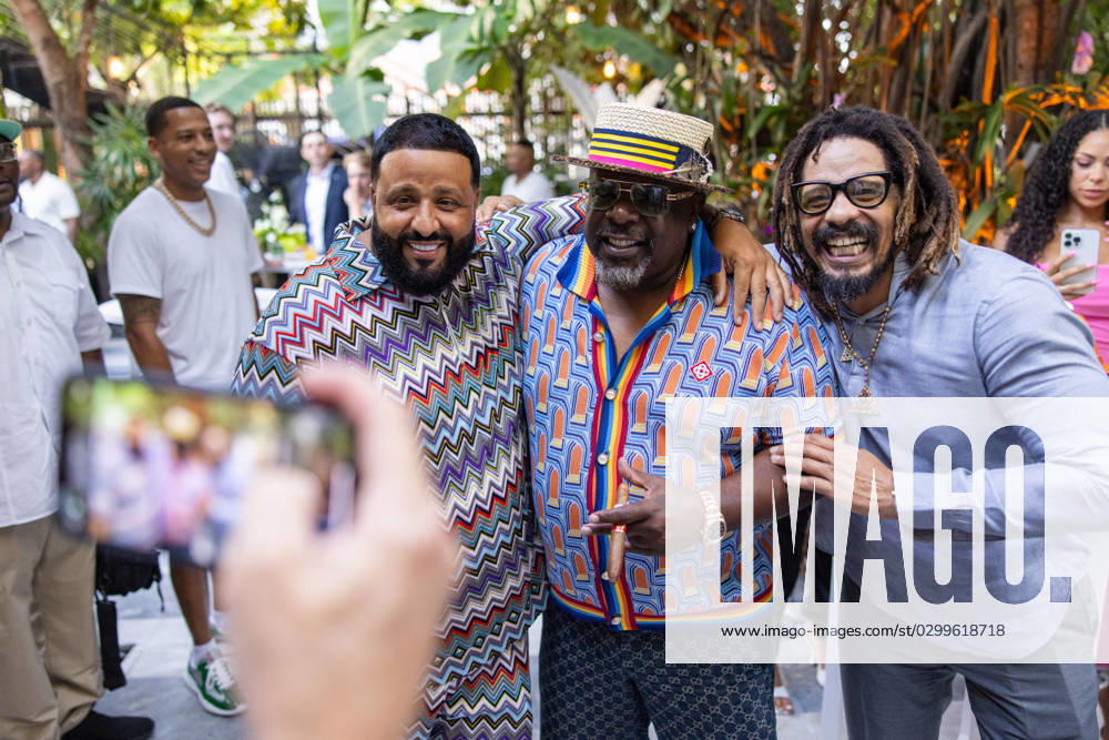 Celebrities At We The Best Foundation Golf Classic VIP Reception. Featuring: DJ Khaled, Cedric The Entertainer, & Rohan Marley Where: Miami, Florida, United States When: 19 Jul 2023 Credit: Seth Browarnik startraksphoto.com