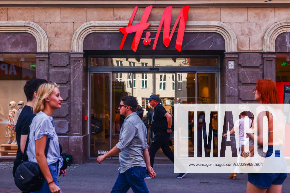 Economy And Business In Poland H&M store in Katowice, Poland on July 20, 2023. Katowice Poland
