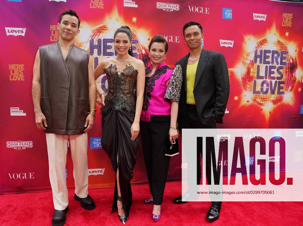 Conrad Ricamora, Arielle Jacobs, Lea Salonga, Jose Lana at arrivals for HERE LIES LOVE Opening Night on Broadway, Broadway Theatre, New York, NY July 20, 2023. Photo By: Kristin Callahan Everett Collection at arrivals for HERE LIES LOVE Opening Night on Broadway, Broadway Theatre, New York, NY July 20, 2023. Photo By: Kristin Callahan Everett Collection PUBLICATIONXNOTxINxCANxCHNxFRAxITAxJPNxNORxPOLxRUSxESPxUKxUSA