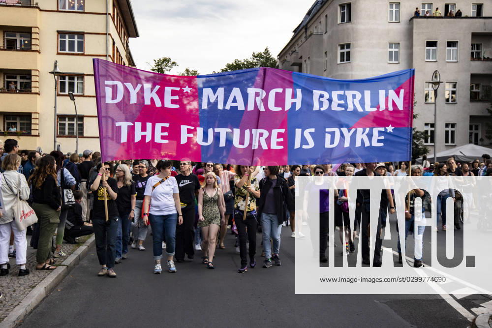 People take the Dyke March in Berlin on 21 July 2023 Dyke March in Berlin