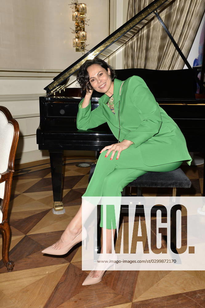 Natalia Yegorova wife of Vitali Klitschko at the release event of the book The New Man From Homo Sapiens to Homo Luminous in Hamburg 18 06 2023