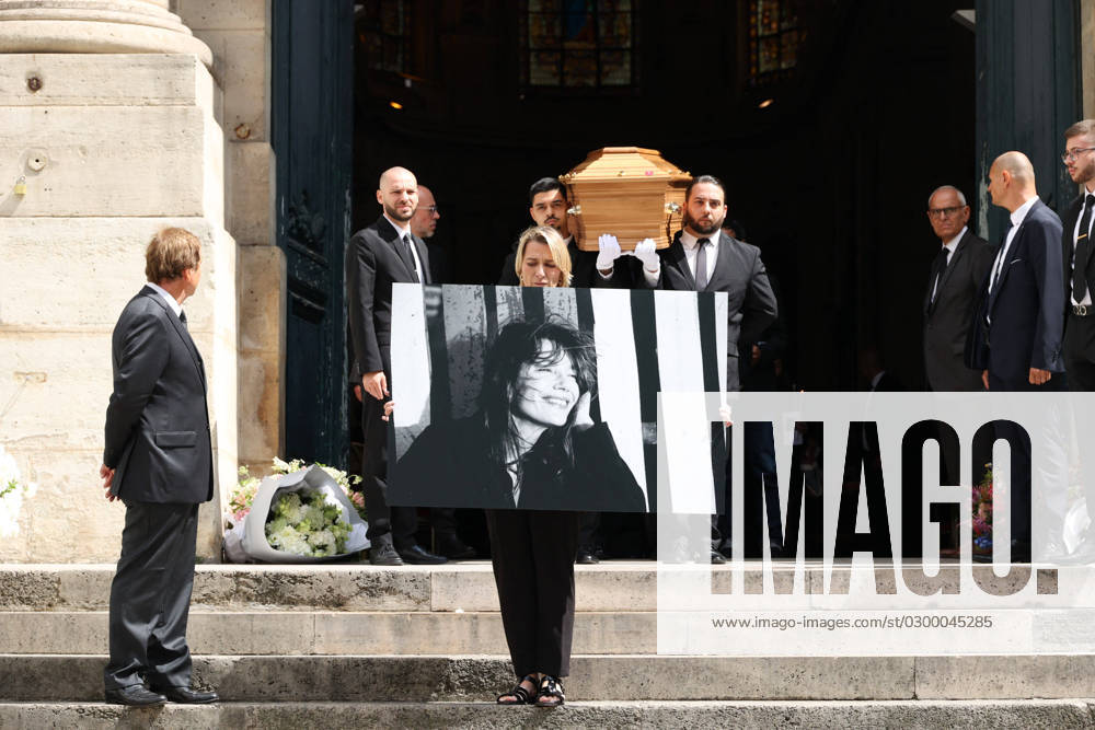 Jane Birkin Funeral - Paris The coffin Paris France
