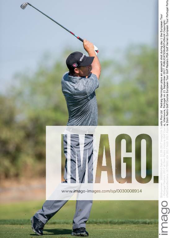 Padraig Harrington plays an approach shot during day 1 the European Tour - Portugal Masters 2017 at Dom Pedro Victoria Golf Course, Vilamoura, Portugal on 21 September 2017.