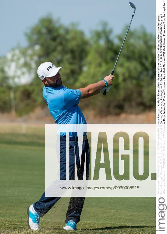 Andy Sullivan plays his second shot on the 2nd during day 1 the European Tour - Portugal Masters 2017 at Dom Pedro Victoria Golf Course, Vilamoura, Portugal on 21 September 2017.