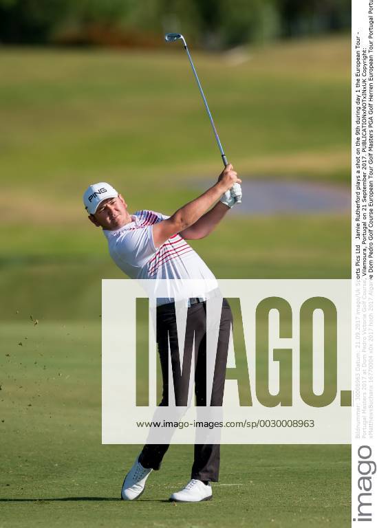 Jamie Rutherford plays a shot on the 9th during day 1 the European Tour - Portugal Masters 2017 at Dom Pedro Victoria Golf Course, Vilamoura, Portugal on 21 September 2017.