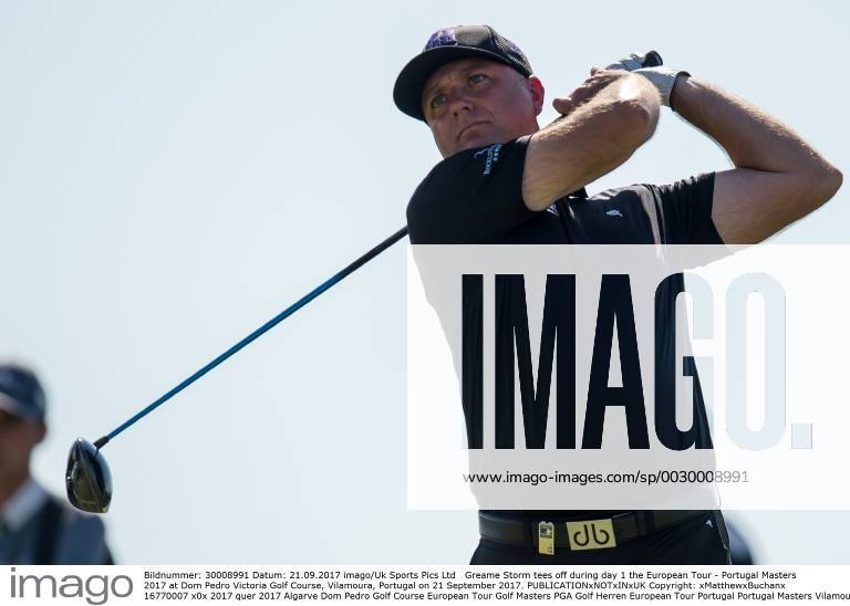 Greame Storm tees off during day 1 the European Tour - Portugal Masters 2017 at Dom Pedro Victoria Golf Course, Vilamoura, Portugal on 21 September 2017.
