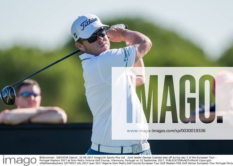 Joint leader George Coetzee tees off during day 2 of the European Tour - Portugal Masters 2017 at Dom Pedro Victoria Golf Course, Vilamoura, Portugal on 22 September 2017.