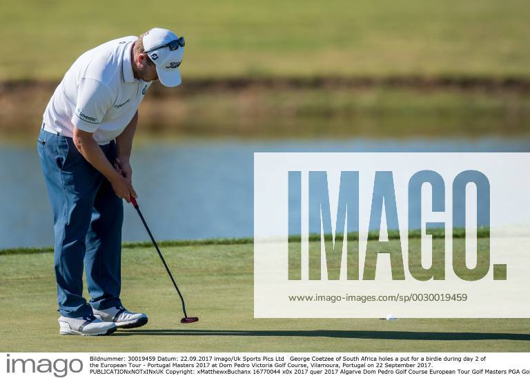 George Coetzee of South Africa holes a put for a birdie during day 2 of the European Tour - Portugal Masters 2017 at Dom Pedro Victoria Golf Course, Vilamoura, Portugal on 22 September 2017.
