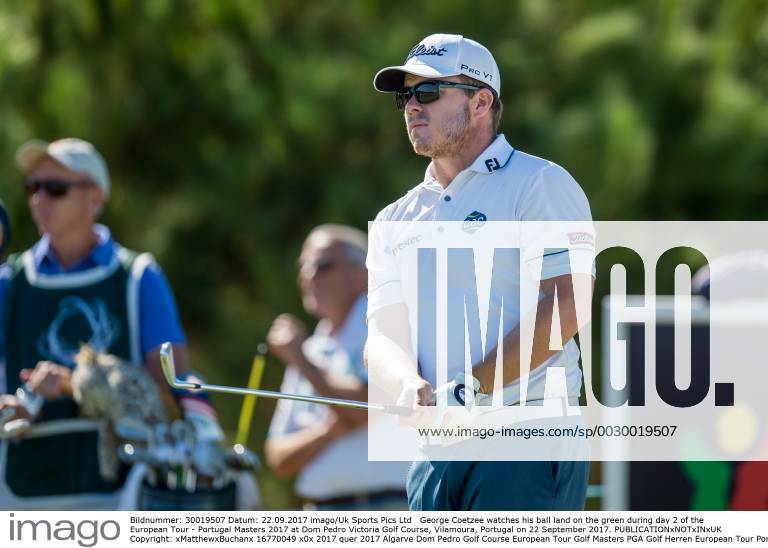 George Coetzee watches his ball land on the green during day 2 of the European Tour - Portugal Masters 2017 at Dom Pedro Victoria Golf Course, Vilamoura, Portugal on 22 September 2017.