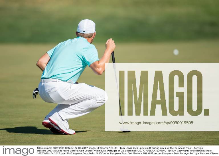 Tom Lewis lines up his putt during day 2 of the European Tour - Portugal Masters 2017 at Dom Pedro Victoria Golf Course, Vilamoura, Portugal on 22 September 2017.