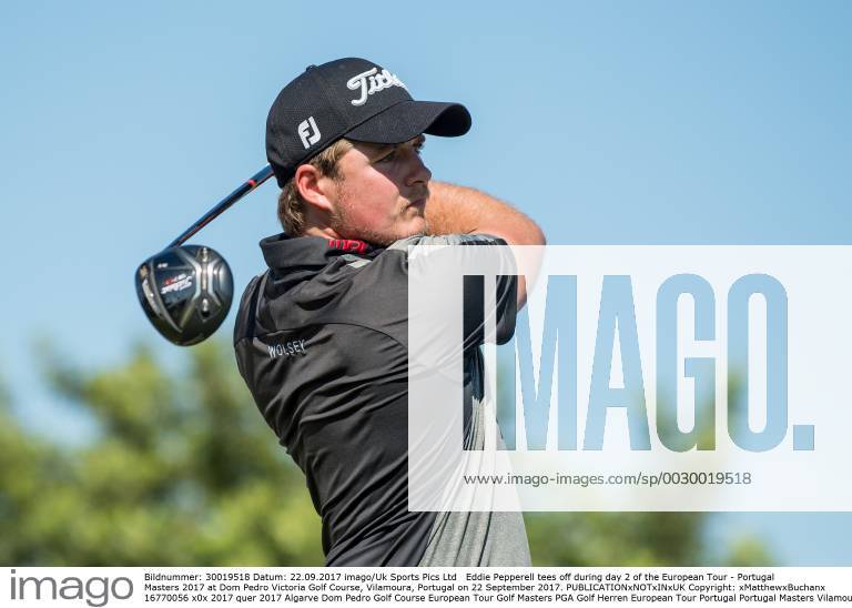 Eddie Pepperell tees off during day 2 of the European Tour - Portugal Masters 2017 at Dom Pedro Victoria Golf Course, Vilamoura, Portugal on 22 September 2017.