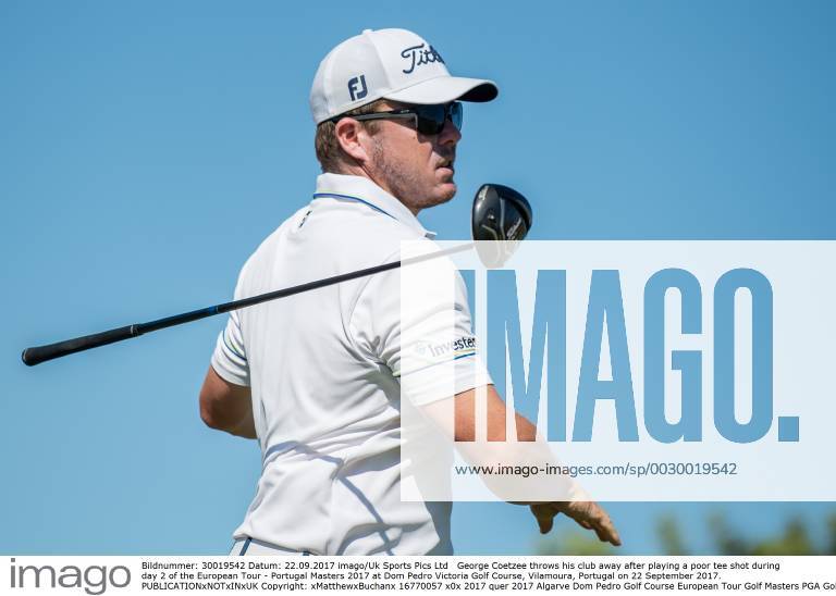 George Coetzee throws his club away after playing a poor tee shot during day 2 of the European Tour - Portugal Masters 2017 at Dom Pedro Victoria Golf Course, Vilamoura, Portugal on 22 September 2017.
