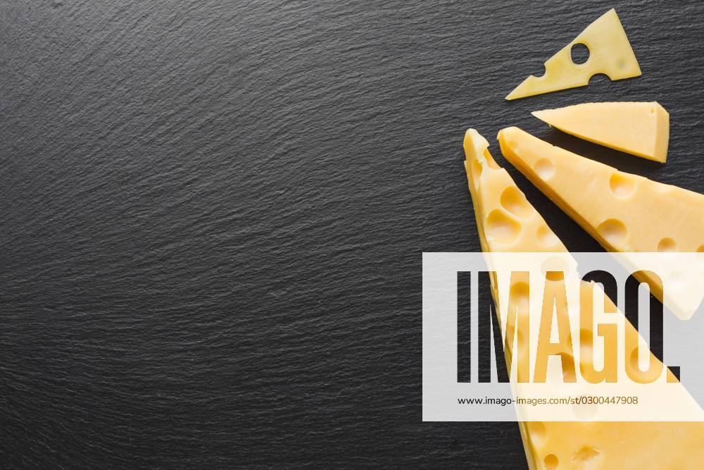 Flat Layout Emmentaler Cheese with Kopierraum Resolution and high Quality Beautiful Photo