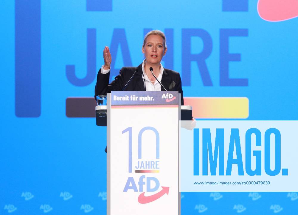 Alice Weidel gives a speech at AfD federal party conference