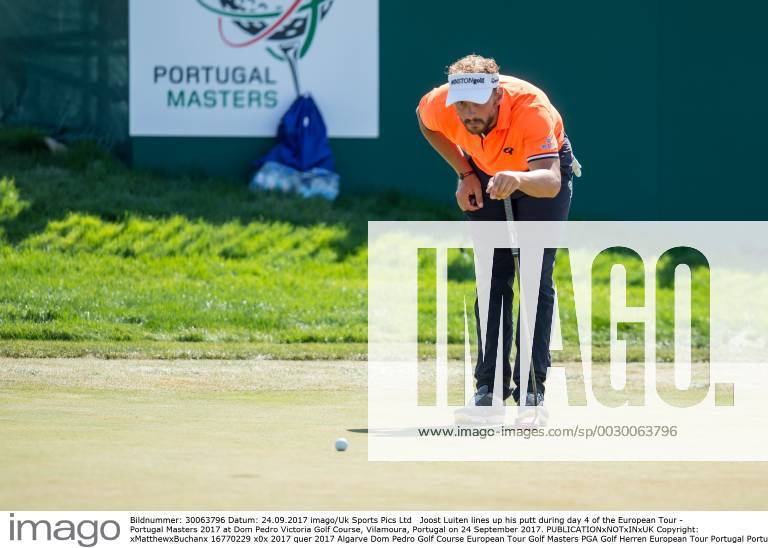 Joost Luiten lines up his putt during day 4 of the European Tour - Portugal Masters 2017 at Dom Pedro Victoria Golf Course, Vilamoura, Portugal on 24 September 2017.