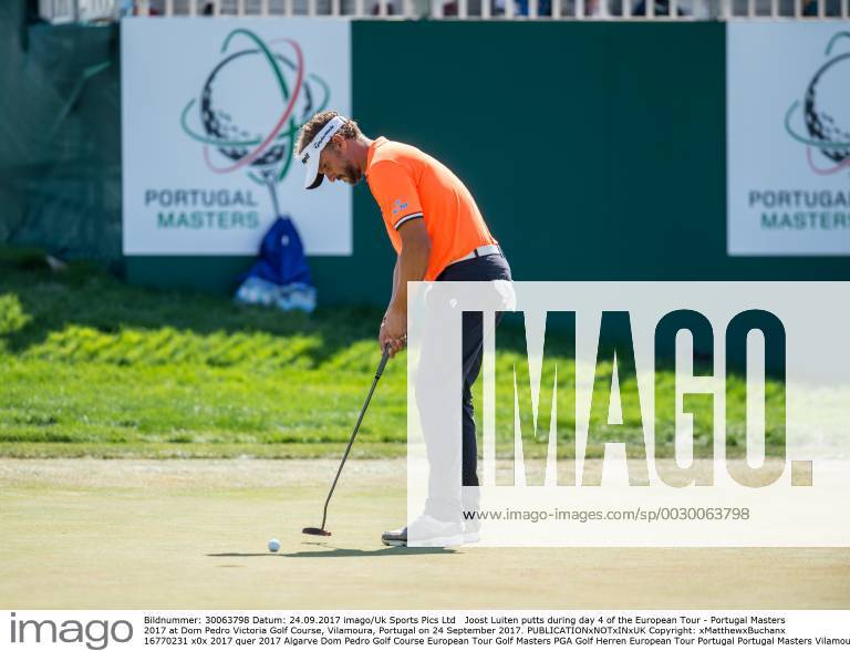 Joost Luiten putts during day 4 of the European Tour - Portugal Masters 2017 at Dom Pedro Victoria Golf Course, Vilamoura, Portugal on 24 September 2017.