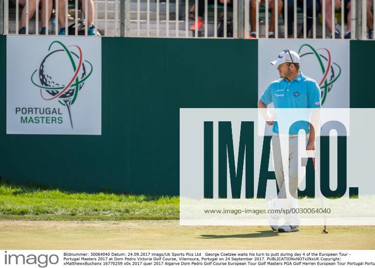 George Coetzee waits his turn to putt during day 4 of the European Tour - Portugal Masters 2017 at Dom Pedro Victoria Golf Course, Vilamoura, Portugal on 24 September 2017.