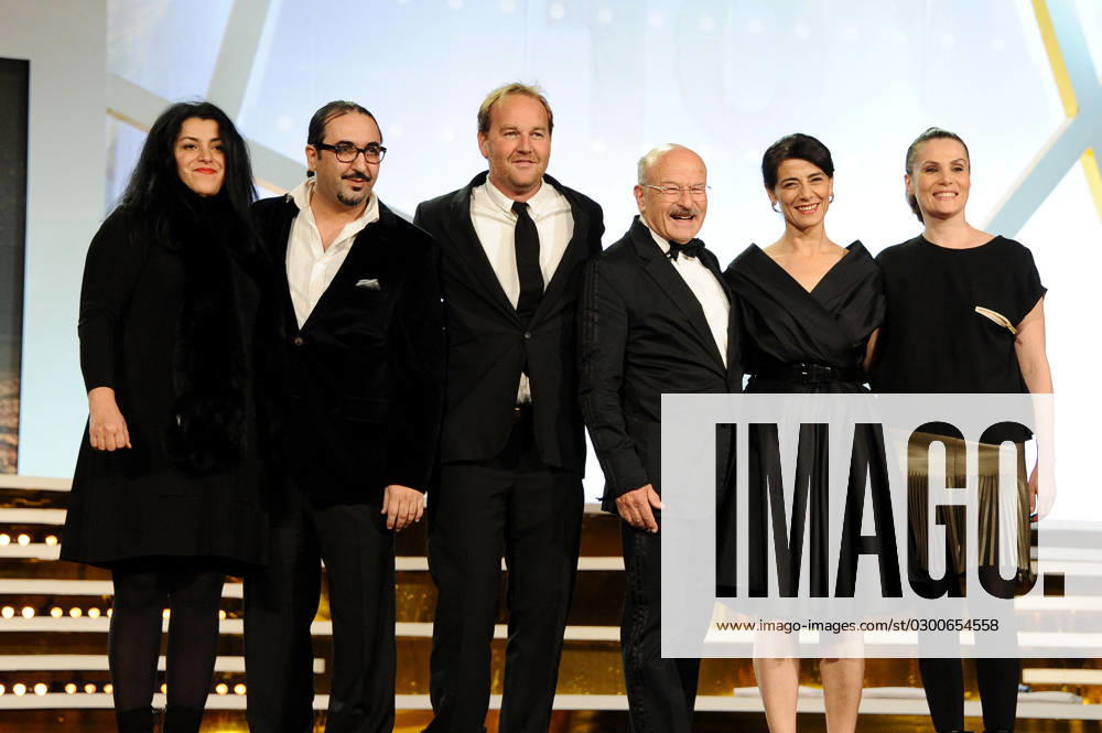 10th Marrakech Film Festival - Last Night Screening Marjane Satrapi, Adil El Fadili, Xavier Beauvois, Volker Schlondorff, Hiam Abbass and Emmanuelle Seigner arriving for the screening of Last Night during 10th Marrakesh International Film Festival , in Marrakech, Morocco on December 6, 2010. Photo by Nicolas Briquet ABACAPRESS.COM Marrakech Morocco