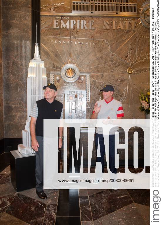 - SPORT September 26, 2017 - New York, New York, U.S - European team captain NICK PRICE and American team captain STEVE STRICKER light the Empire State Building to celebrate the President s Cup golf tournament, on September, 26, 2017 in New York. Nick Price and Steve Stricker Light The Empire State Building for The President s Cup - ZUMAb148 20170926_zap_b148_007