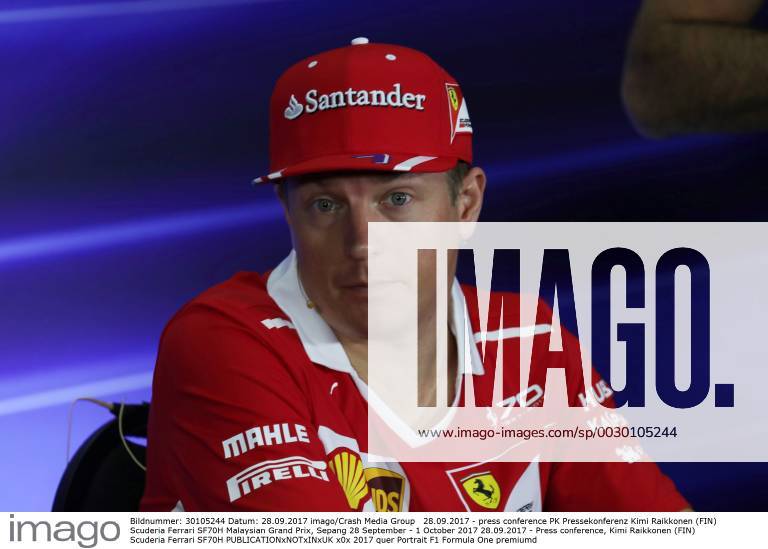 press conference PK Pressekonferenz Kimi Raikkonen (FIN) Scuderia Ferrari SF70H Malaysian Grand Prix, Sepang 28 September - 1 October 2017 28.09.2017 - Press conference, Kimi Raikkonen (FIN) Scuderia Ferrari SF70H