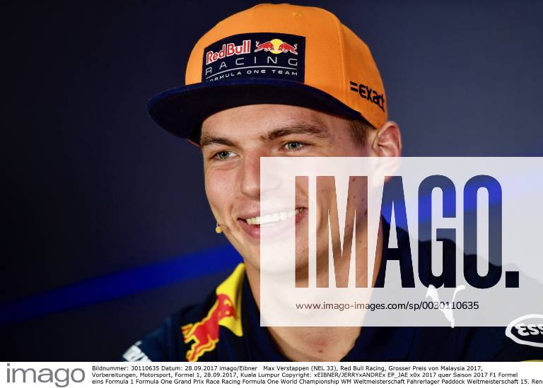 Max Verstappen (NEL 33), Red Bull Racing, Grosser Preis von Malaysia 2017, Vorbereitungen, Motorsport, Formel 1, 28.09.2017, Kuala Lumpur