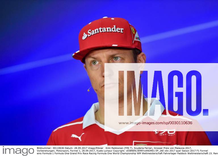 Kimi Raikkonen (FIN 7), Scuderia Ferrari, Grosser Preis von Malaysia 2017, Vorbereitungen, Motorsport, Formel 1, 28.09.2017, Kuala Lumpur