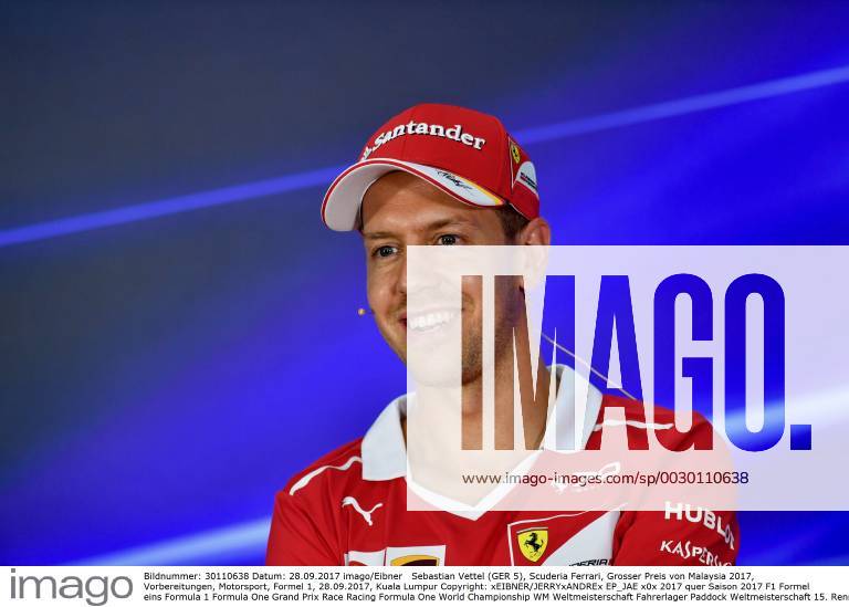 Sebastian Vettel (GER 5), Scuderia Ferrari, Grosser Preis von Malaysia 2017, Vorbereitungen, Motorsport, Formel 1, 28.09.2017, Kuala Lumpur