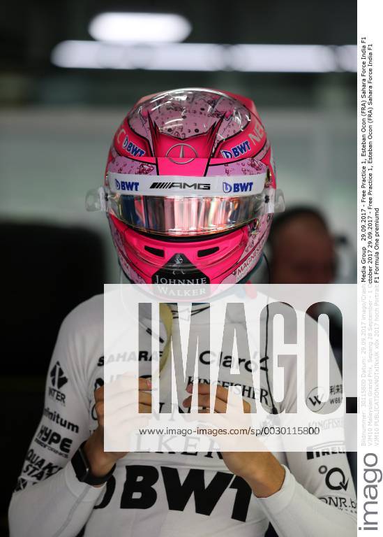 Free Practice 1, Esteban Ocon (FRA) Sahara Force India F1 VJM10 Malaysian Grand Prix, Sepang 28 September - 1 October 2017 29.09.2017 - Free Practice 1, Esteban Ocon (FRA) Sahara Force India F1 VJM10